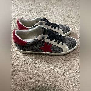 Cheetah print sneakers